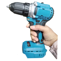10mm 23 Torque Brushless Electric Screwdriver Hammer Drill Cordless Electric Drill for Makita 18V Battery