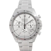 SEIKO精工 SBTR009手錶 日本限定款 銀白面 DAYTONA三眼計時 日期 鋼帶 男錶