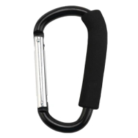 Outdoor Large D-shape Carabiner Quick-release Handle Shopping Hook Camping Buckle Hook Aluminum Alloy Keychain Carabiner