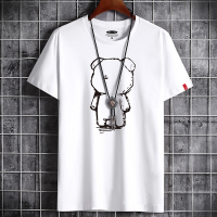 ZD 6XL t shirt Men Cotton Oversize Korea Style Cartoon Print Causal Short Sleeve Fashion Tops