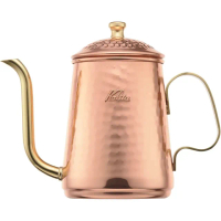 【Kalita】銅製細口手沖壺 copper pot 600ml#52260(壺內鍍鎳 加強防鏽)