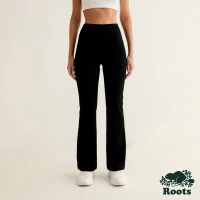 【Roots】Roots 女裝- ACTIVE 高腰喇叭褲型LEGGING(黑色)