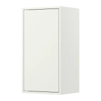 EKET 收納櫃附門板/1層板, 白色, 35x35x70 公分