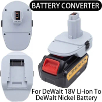 Battery Adapter for DeWalt Nickel Power Tool to For DeWalt 18/20V MAX Li-Ion Battery Converter Power Tool Accessory
