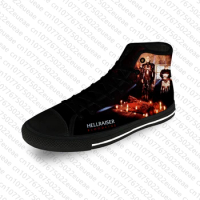 Hellraiser Movie Pinhead Horror Casual Cloth Fashion 3D Print High Top Canvas Shoes Men Women Lightweight Breathable Sneakers