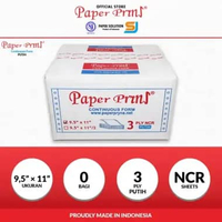 Paperpryns Kertas Continuous Form 3PLY NCR PUTIH 9,5" x 11"