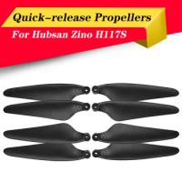 2 Pairs Quick-release RC Drone Propellers Props Blade Airscrew Replacement Fit for Hubsan Zino H117S Drone Quadcopter Accessory