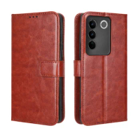 For VIVO S16/VIVO S16 Pro Luxury Crazy Horse Leather Case Suitable for VIVO V27/VIVO V27 Pro Phone Case