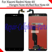 Black 100% New Full LCD Display + Touch Screen Digitizer Assembly For Xiaomi Hongmi Note 4X / Redmi Note 4X / Red Rice Note 4X