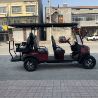 CE Off-Road Lead-Acid Battery 48V 72V Lithium Battery Kart 4 People 6 Seats Sightseeing Bus Multi-Function Electric Golf Cart
