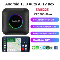 Intelligent Module Android 13.0 Wireless Carplay Android Auto AI TV Box Bluetooth-compatible 8+128GB/4+64GB Built-in GPS Glonass