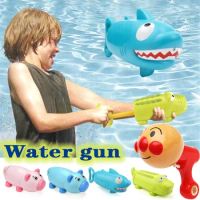 Bath Toys For Kids Cute Animal Water Guns Toy Shark Pig Children Play Water Shooter Guns Summer Beach Pool Swimming Games Toy