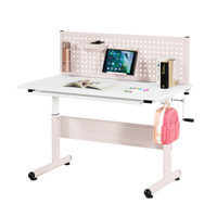 【免運】Doaa-KIDS｜靚彩兒童書桌 一般屏風款 80cm / 110cm 莫蘭迪色系 ( 成長書桌 成長型 兒童桌 兒童成長 書桌 升降桌 學生 桌子 手搖式 升降 樂學 ) MIT台灣設計製造