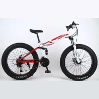 High carbon foldable bike 26 inch bike mountain 4.0 fat tire beach bikes for men cycling