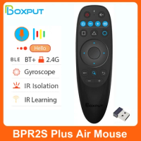 Wholesale BOXPUT BPR2S Plus BT Infrared Remote Control Air Mouse with Gyroscope IR Learning 2.4G Wireless IR Isolation