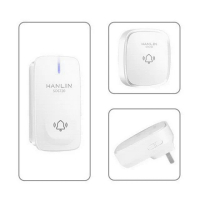 【HANLIN】SOS720 按鈕自發電超遠穿牆門鈴(超遠距 看護 長照 老人 一對多 多對一 求救鈴)