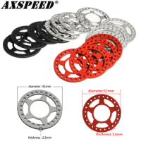 AXSPEED 4Pcs Metal Beadlock Wheel Rings for 1.9 2.2inch Wheel Rims 1/10 RC Crawler Car Axial SCX10 Wraith TRX4 TRX6