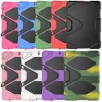 30pcs/lot For iPad 2 3 4 Heavy Duty Armor Military Extreme Shockproof Hard Case Cover with Stand For iPad Air Air 2 iPad 5 6