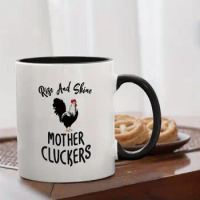 11oz  Funny Coffee Mug Coffee Cup For Women, White Ceramic Coffee Or Tea Mug Crazy Chicken Lady Mug For Chicken Lovers