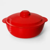 PRUMU Mangkok Tutup Melamin 8 inch (20.3 cm) Wadah Sajian Sup Kuah, Sayur, Soto, Bakso - W1308 Warna