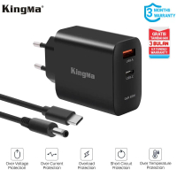 KINGMA Charger Kit Black Round for DELL Laptop, Inspiron, XPS, Ultrabook