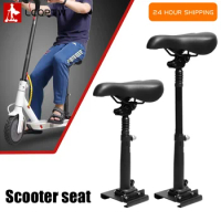 Universal Foldable Adjustable Electric Scooter Seat Saddle For 8.5inch E Scooter For Xiaomi M365 Scooter Retractable black Seat