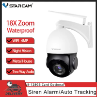 Vstarcam PTZ Speed Dome WIFI IP Camera 4MP Outdoor 18X Zoom Wireless Camera IR 50m Two Way Audio P2P CCTV Surveillance Camera