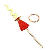 【金寶珍】三太子法器-黃金火尖槍乾坤圈組(2.0錢±0.10錢)