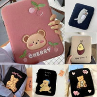 日韓可愛刺繡ipad保護套 包 14寸筆電內袋 matebook內袋 air13.3/15.6電腦包 防摔防撞
