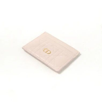 Dompet CHRISTIAN DIOR CARO FREESIA PINK CALFSKIN CARD HOLDER 100% ORIGINAL