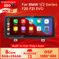 For BMW 1 Series F20 F21 2 Series F22 F23 Android 13 ID8 Car Radio Multimedia GPS Navigation Player Apple Carplay Android Auto