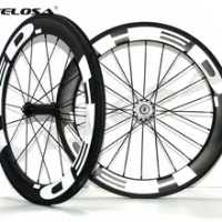 20 inch bike carbon wheel, Full carbon 451 carbon wheelset,50mm clincher folding bike wheel