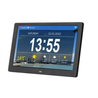 Wifi Weather Forecast 10-Inch Digital Perpetual Calendar Electronic Clock Temperature Display Machine Digital Photo Frame