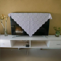 Bọc TV, Phong Cách Pastoral Ren Mới, Treo Tường, Thích Hợp Cho TV LCD 46 Inch Và 55 Inch, Vỏ Bọc Bụi