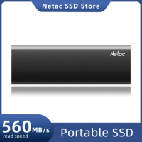Netac SSD Portable SATA 500GB 1TB 2TB USB 3.2 Gen 2 SSD External Hard Drive 250GB Solid State Disk for Laptop Desktop Phone PS4
