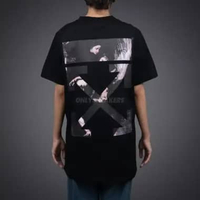 OFF WHITE CARAVAGGIO ARROW BLACK MULTICOLOR TEE S