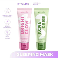 Bynads Bright Glow Sleeping Mask with 4% Niacinamide Acne Care Sleeping Mask with Salicyloyl Decapep
