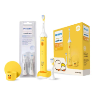 【Philips 飛利浦】莎莉兒童牙刷★明星組★音波電動牙刷組+兒童刷頭組 一年份刷頭(母親節限定)