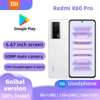 Xiaomi Redmi K60 Pro 5G Android 6.67-inch RAM 8GB ROM 128GB Smartphone Snapdragon 8+ used phone