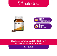 Blackmores Bio D3 1000 IU 60 Kapsul - Suplemen Kesehatan