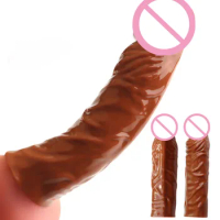 Realistic Penis Sleeve Penis Enlargement Delay Ejaculation Reusable Condoms Couple Sex Toys Penis Extender Sex Shop 18+