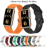 16mm Sport Bracelet for Huawei Watch Fit Mini Strap Silicone Wristband for Huawei Talkband B6 Accessories TIMEX Band TW2T35400
