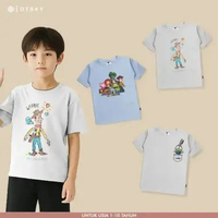 Otsky X My Universe Kaos Anak Logo Toys Series Cotton 30s BITMAP (DT83SKB) L (3-4 th)