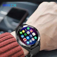 Dual System Android 11 steel Smart Watch men 6GB+128GB 4G GPS Wifi Smart phone Watch women Smartwatch with Camera Sim Supported