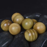 Indonesia Kalimantan natural agarwood loose beads round Buddhist beads bead hand string DIY accessories accessories wholesale