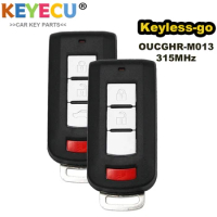 KEYECU Keyless-go Smart Proximity Remote Key 3/4Button 315MHz for Mitsubishi Eclipse Cross Mirage 2018-2021 8637B639 OUCGHR-M013