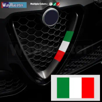 Reflective Italian Flag Vinyl Front Bumper Trunk Body Fender Sticker For Alfa Romeo Stelvio Giulia 159 Giulietta 147 Mito 156 4C