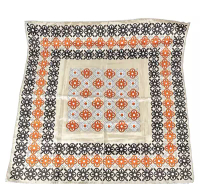 Totes Rain Scarf Colorful Geometric Vintage 1970’s, Square 24" x 24" Water Repel