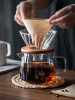 咖啡壺 HALF CHENG 咖啡壺家用手沖滴漏式濾杯分享壺細嘴壺咖啡器具套裝