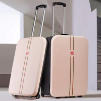 20 24 Inch Stacked Trolley Travel Suitcase Shrink Luggage Expansion Bag Outdoor PC Baggage Laptop Storage Handbag Rolling Wheels